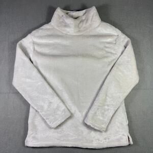Zoe + Phoebe Light Cream Cozy Fleece High Neck Pullover Women’s Size S